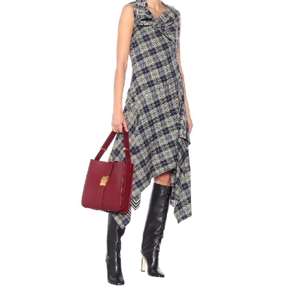Jimmy Choo MAHESA 85 Square Heel Knee Hight Black Calf Leather Women’s B… - Picture 3 of 15